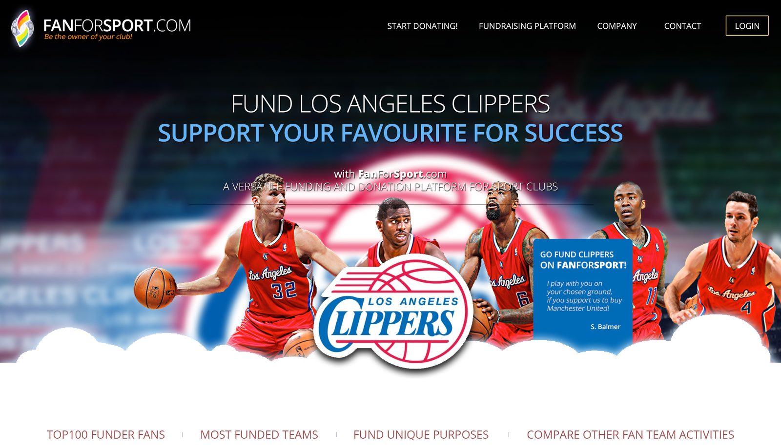 NBA franchise crowdfunding page